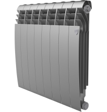 Радиатор биметаллический Royal Thermo BiLiner 500 8 секций, silver satin