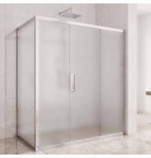Душевой уголок Kubele DE019 R3-MAT-CH 140х80 см, профиль хром