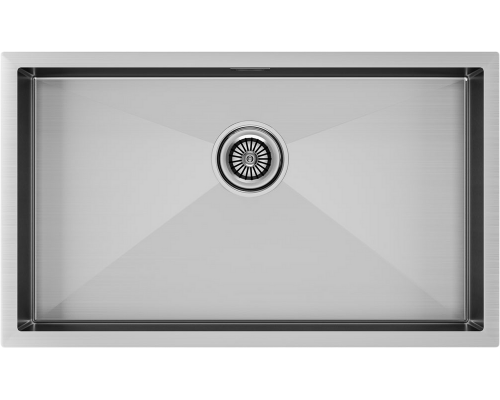 Мойка кухонная Paulmark Gerberg PM257444-BS брашированная нержавеющая сталь
