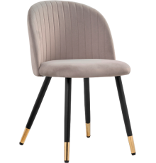 Стул Woodville Gabi 15348 latte, ножки black, gold