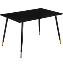Обеденный стол Woodville Bianka black, gold
