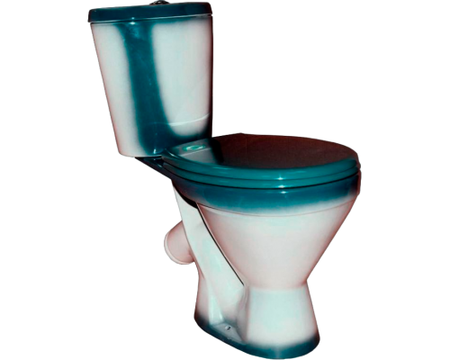 Унитаз-компакт Rosa Элегант зеленый декор