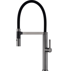 Смеситель для кухни Paulmark Leader Le214101-B, с гибким изливом, беретта