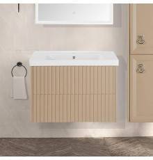 Тумба с раковиной ASB-Woodline Риола 80 капучино