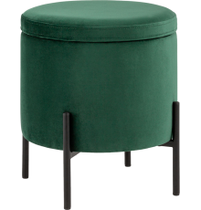 Пуф Stool Group Грейс vd-grays-b19 с ящиком, зеленый, черный