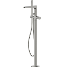 Напольный смеситель для ванны с душем Wasserkraft Tauber 6421 С ВНУТРЕННЕЙ ЧАСТЬЮ, никель