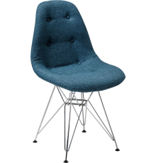 Стул R-Home Eames CR Сканди блю арт, ножки серые