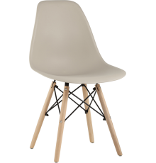 Комплект стульев Stool Group Eames DSW разборный каркас, бежевый 4 шт
