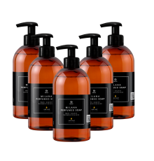 Набор Grass Жидкое мыло Grass Milana парфюмированное, Oud Rood, 300 мл 5 шт
