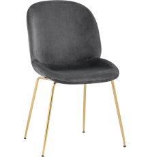 Стул Stool Group Beetle велюр серый
