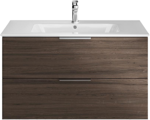 Тумба с раковиной Kerama Marazzi Piano 95 подвесная, дымчатый вяз