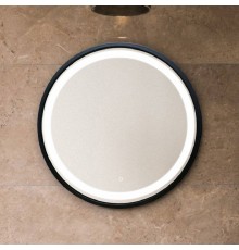Зеркало круглое Silver Mirrors Манхэттен 77 с подсветкой, черное