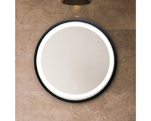 Зеркало круглое Silver Mirrors Манхэттен 77 с подсветкой, черное