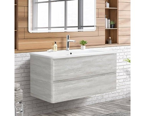 Тумба под раковину BelBagno Albano-Cer 105 подвесная, rovere vintage bianco