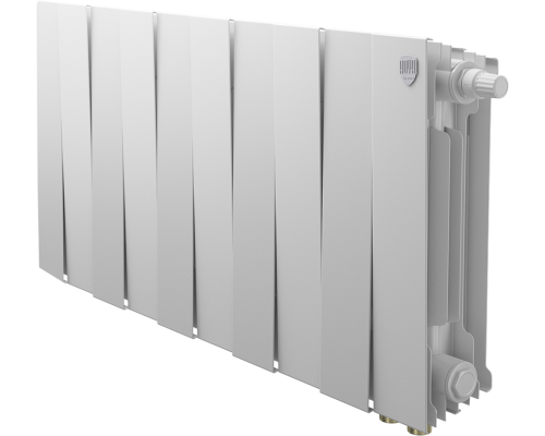 Радиатор биметаллический Royal Thermo Piano Forte 300 VDR80 10 секций, межосевое расстояние 8 см, bianco traffico