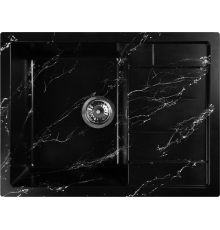 Мойка кухонная Wisent WB22-11 мрамор черно-белый