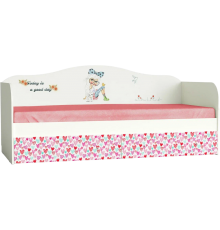 Детская кровать МАМА Девочки ПФ-8 194х85 см, белая