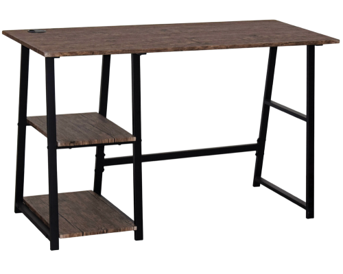 Письменный стол BRABIX Loft CD-006 120х50 см, мореный дуб, ножки черные