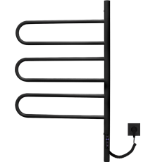 Полотенцесушитель электрический Vincea VTD-1R2CBE 44х80 черный