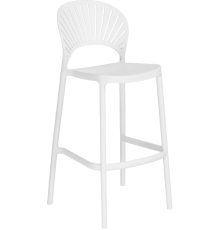 Полубарный стул Woodville Sim white