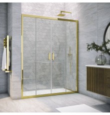 Душевая дверь в нишу Vegas Glass Z2P TUR NOVO 190 09 01 профиль золото, стекло прозрачное