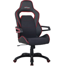 Игровое кресло BRABIX Nitro GM-001 черное, вставки красные