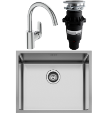 Комплект Мойка кухонная Seaman Eco Roma SMR-5444A + Смеситель Ideal Standard Ceraflex + Измельчитель Bone Crusher BC 810-SL Slim Line