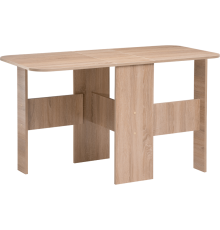 Стол-книжка Woodville Мечта 131x60 см, дуб сонома