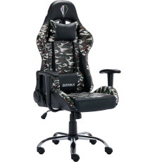 Игровое кресло BRABIX Military GM-140 черное с рисунком