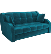 Диван Mebel-Ars Барон бархат сине-зеленый star velvet 43 black green