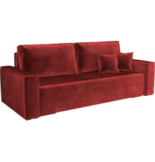 Диван Mebel-Ars Манхэттен бархат красный star velvet 3 dark red