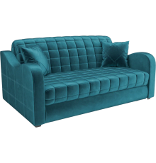 Диван Mebel-Ars Барон №4 бархат сине-зеленый star velvet 43 black green