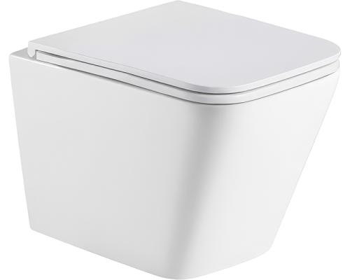 Унитаз подвесной Weltwasser WW SK Gelbach 043GL-WT безободковый, с микролифтом, слив торнадо, белый глянцевый