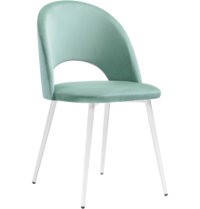Стул Woodville Ирре confetti aquamarine, ножки белый глянец
