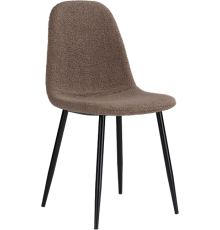 Стул Woodville Lilu dark brown, ножки black