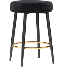 Барный табурет Woodville Plato black fabric