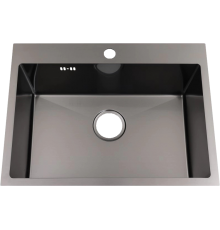 Мойка кухонная Alcora Sofia 3040065NB Nano Black, с сифоном