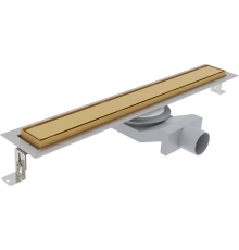 Душевой трап (лоток) Plumberia Selection PST In-Tile 70 см, золото брашированное