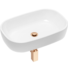 Раковина Lavinia Boho Bathroom Sink 21520021 с сифоном и донным клапаном, розовое золото