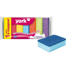 Губка для посуды York Колор люкс 6+1 шт.
