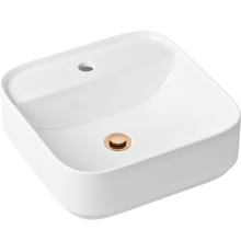 Раковина Lavinia Boho Bathroom Sink Slim 21520844 с донным клапаном, розовое золото