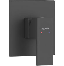 Смеситель для душа AQUATEK Либра AQ1666MB С ВНУТРЕННЕЙ ЧАСТЬЮ, матовый черный
