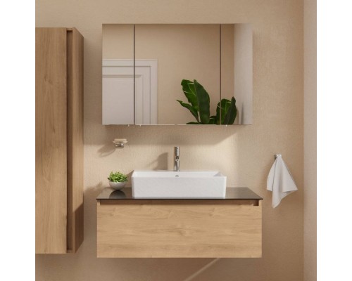 Мебель для ванной комнаты VitrA Nuo 100 подвесная, золотой дуб Мебель для ванной комнаты VitrA Nuo 100 подвесная, золотой дуб