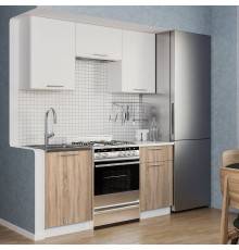 Кухонный гарнитур Mebel-Ars Елена белый, дуб сонома