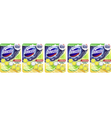 Набор Domestos Power 5 туалетный блок для унитаза, свежесть лайма 55 г, 5 шт.