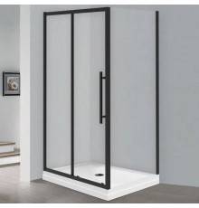 Душевой уголок Esbano Flex ESF-128PS-B 120х80 см, профиль черный, стекло прозрачное