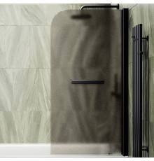 Шторка на ванну Maybahglass MGV-778-6 60x140, профиль черный, стекло матовая бронза