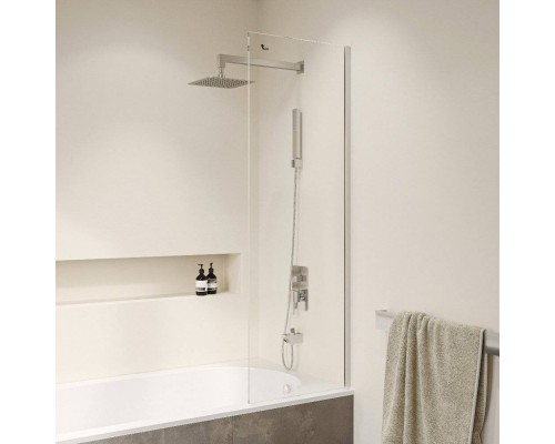 Шторка на ванну RGW Screens SC-056-8 50 см, профиль хром, стекло прозрачное