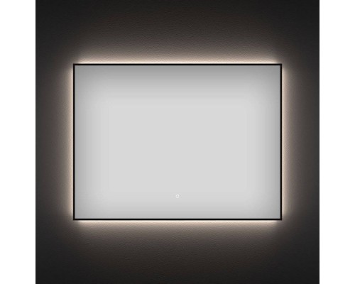 Зеркало Wellsee 7 Rays’ Spectrum 100х70 с подсветкой, черное