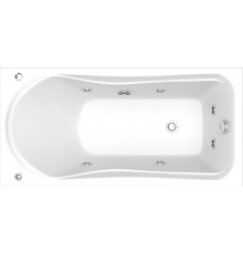 Акриловая ванна Bas Бриз 150x75 см, с гидромассажем + ремкомплект Good Door